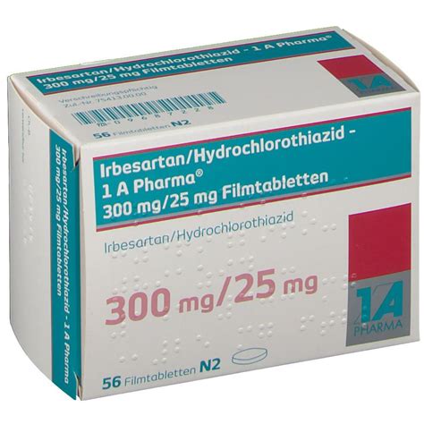 Irbesartan Hydrochlorothiazid 1 A Pharma 300 Mg 25 Mg 56 St Mit Dem