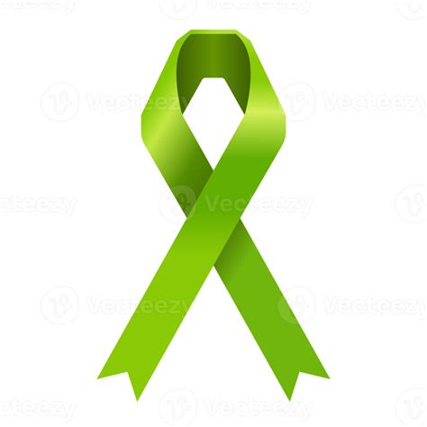 Lime Green Ribbon For Non Hodgkin Lymphoma Cancer Png