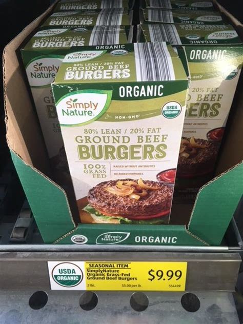 Best Price On Organic Grass Fed Fresh Beef Patties At Aldi All Natural Savings Fresh Beef