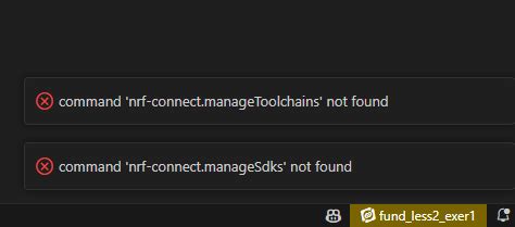 Nrf Connect Extension For Vs Code Unable To Run Most Commands Nordic