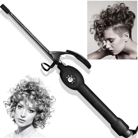 Tiny Curling Iron 9mm Ceramic Mini Hair Curlerunisex Mini Curling Iron For Short