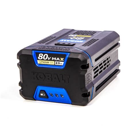 Kobalt 80 Volt Max 25 Ah Rechargeable Lithium Ion Li Ion Cordless Power Equipment Battery At