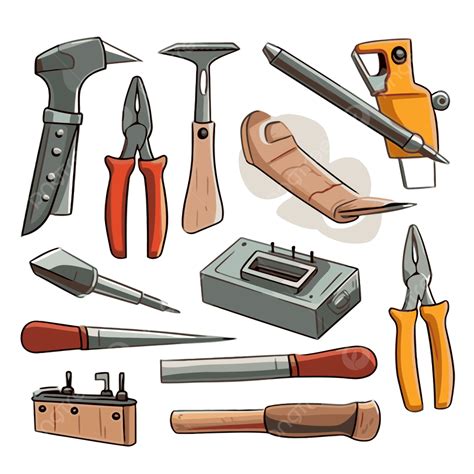 werkzeuge clipart cartoon mechaniker werkzeugsatz vektor werkzeug