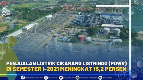 Penjualan Listrik Cikarang Listrindo Powr Di Semester I