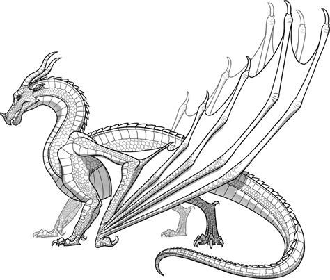 SkyWings | Dragon coloring page, Wings of fire dragons, Monster ...