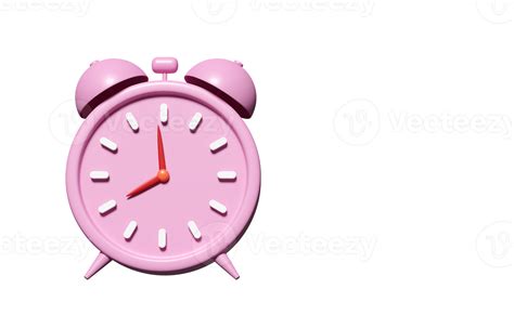 3d Cartoon Character Alarm Clock Wake Up Time Morning With Space Isolated Concept 3d Render