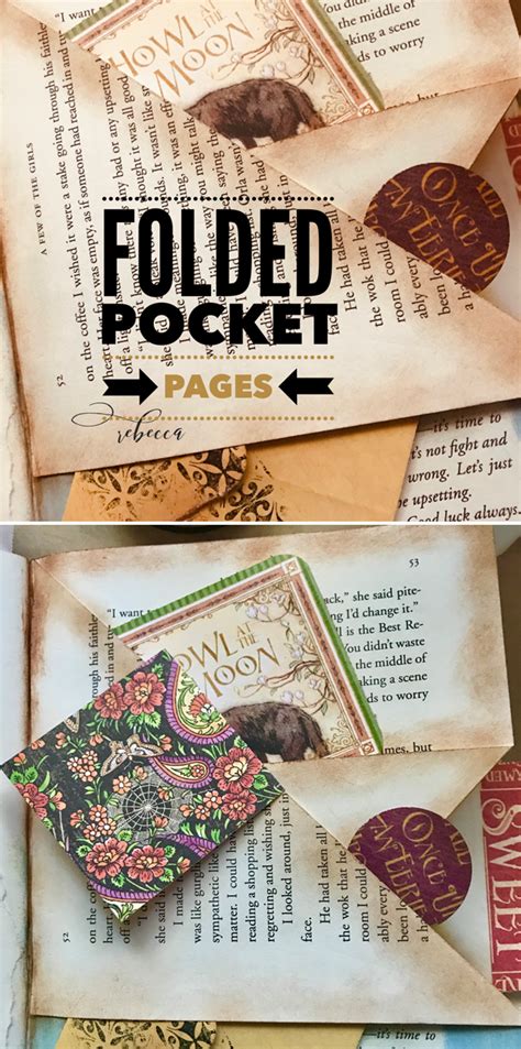 Folded Pocket Pages in Altered Books! - Rebecca E. Parsons