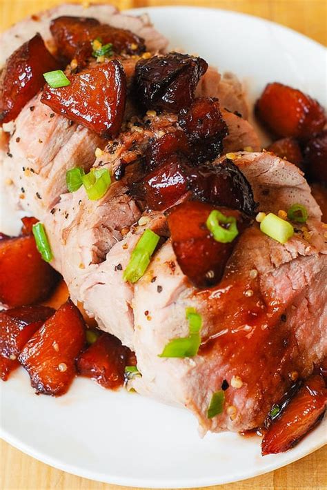 Pork Tenderloin With Sweet Balsamic Plum Sauce Julia S Album