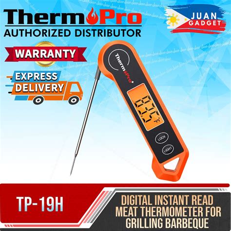 Thermopro Tp 19h Tp19h Waterproof Digital Meat Thermometer For Grilling With Ambidextrous