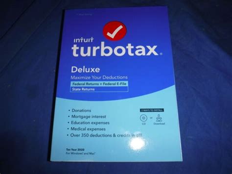 2020 Turbotax Deluxe With State Xslop