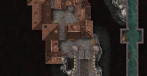 Central Yharnam Tomb Of Oedon Bloodborne 35x85 Dungeon Maps