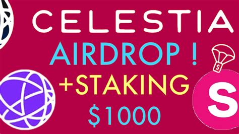 Celestia Tia Airdrop And Staking 2024 Youtube