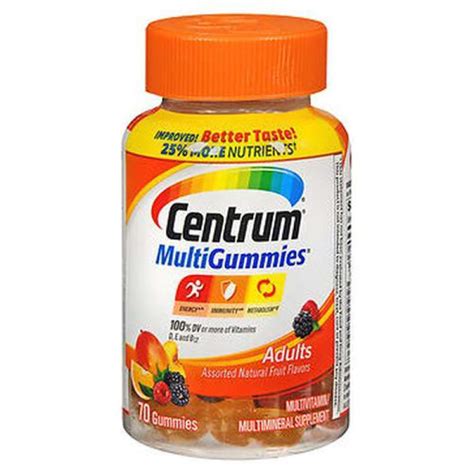 Promo Centrum Multigummies Adults Assorted Natural Fruit Flavors 70