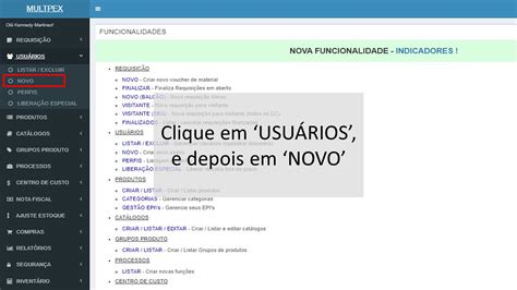 Como Criar Usu Rio Multpex Base De Conhecimento