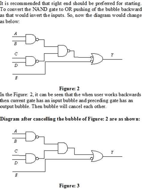 Solved Using De Morgans Equivalent Gates And Bubble Pushing