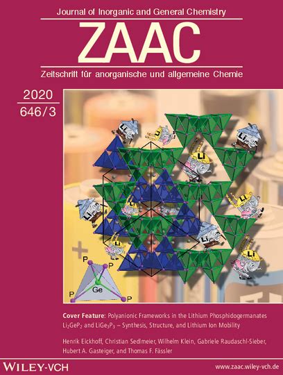 New Zaac Cover Paper Chair Of Inorganic Chemistry With Focus On New