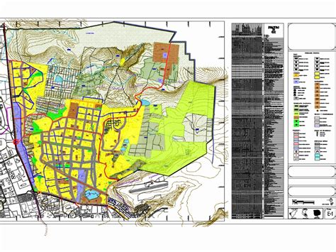 Zoning Of Tinajones Chiclayo In Autocad Cad Mb Bibliocad Off