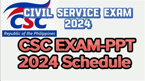 Civil Service Exam Schedule 2024 CSC EXAM YouTube