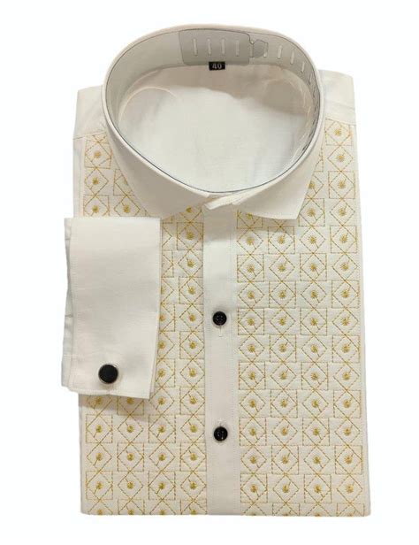 Cotton Men Full Sleeves Embroidered Shirt Casual At Rs 500 Piece In Mumbai