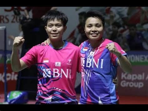 Live Jelang Laga Apriyani Siti Fadia Ramadhanti Vs Nami Matsuyama