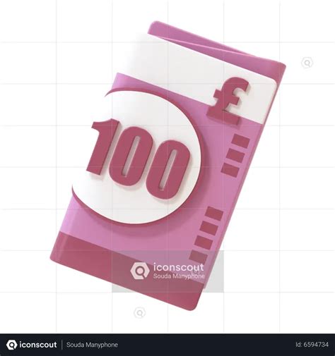 100 Pound Note 3D Icon - Free Download Business 3D Icons | IconScout