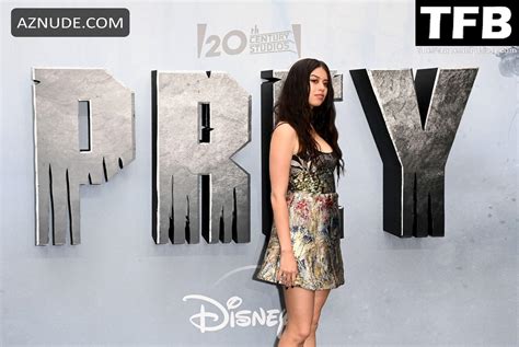 Amber Midthunder Sexy Seen Showing Off Her Hot Legs At The Prey UK Gala Event In London AZNude