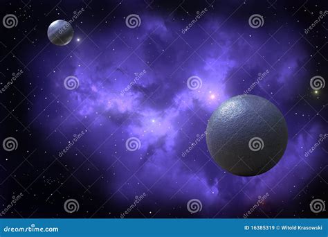 Two planets stock illustration. Illustration of cluster - 16385319