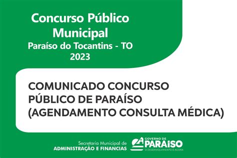 Concurso Público Prefeitura De Paraíso Do Tocantins Divulga 2° Edital