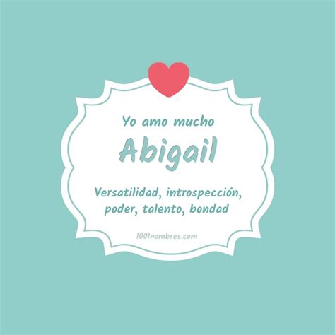 Significado Del Nombre Abigail