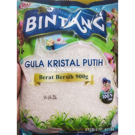 Jual Gula Kristal Putih Kemasan 900 Gram Cap Seribu Bintang Shopee