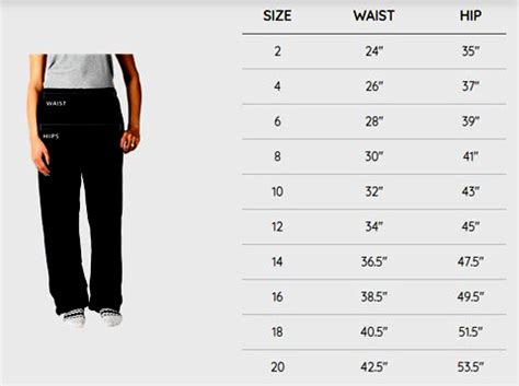 Hype Size Chart Ponasa