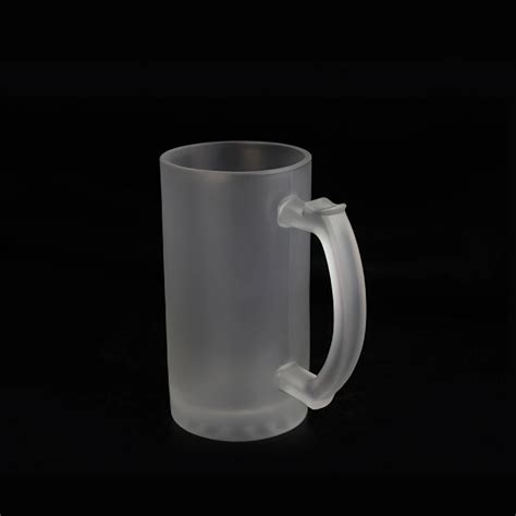 Customizable Cups Oz Frosted Clear Glass Sublimation Beer Mug With