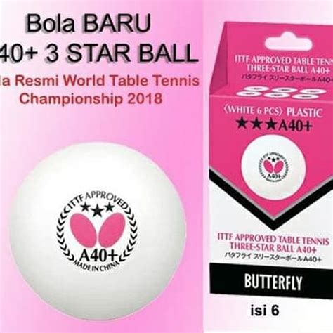 Jual Bola Pingpong Butterfly Bintang A Ping Pong Star Isi