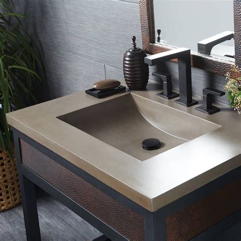 Palomar Concrete Vanity Top With Integrated Sink Native Trails