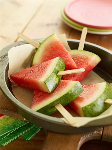 Watermelon Slice Popsicles - Watermelon Board