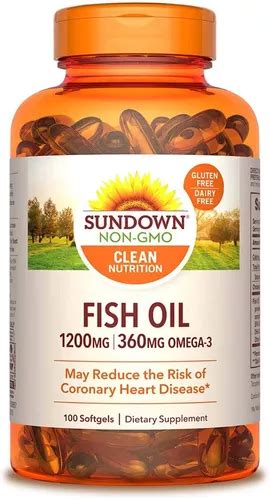 Fish Oil Sundown Mega Mg C Psulas Leo De Peixe Frete Gr Tis