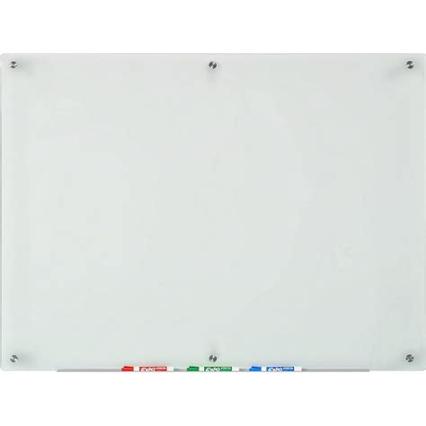 Audio Visual Direct Frosted Glass Dry Erase Board Set 35 1 2 X 47 1 4 Inches Non Magnetic