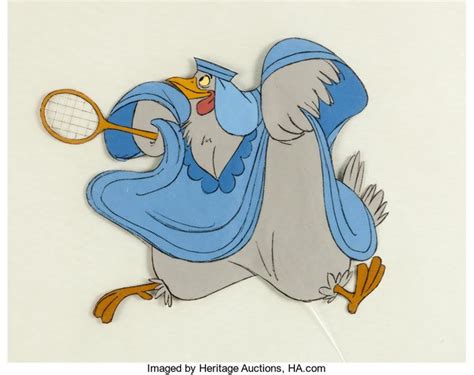 Vintage Robin Hood Lady Kluck Production Cel Walt Disney