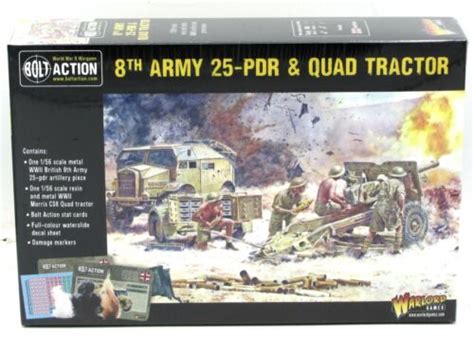 Bolt Action Th Army Pdr Quad Tractor British Wwii