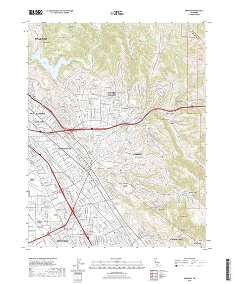 MyTopo Hayward, California USGS Quad Topo Map