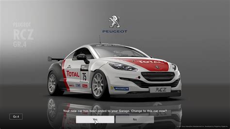 Gran Turismosport Peugeot Rcz Gr Test Race Youtube