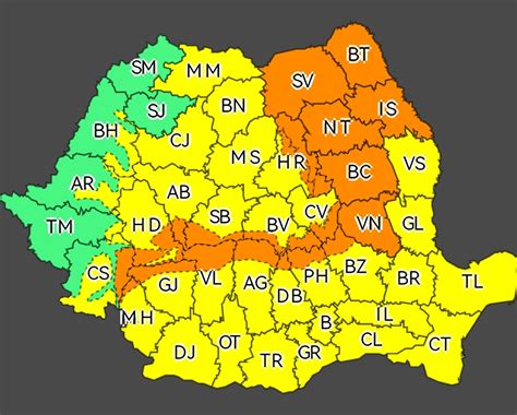 Meteorologii au emis cod Portocaliu și Galben pentru județul Alba