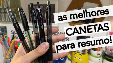 As Melhores CANETAS Para RESUMO YouTube