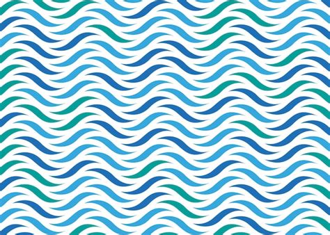 Premium Vector Seamless Abstract Blue Wave Pattern