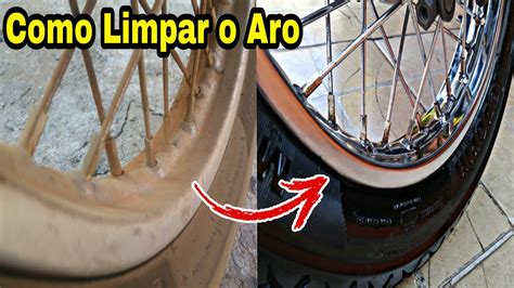 Como Limpar E Dar Brilho No Aro Cromado Da Moto Encardido YouTube