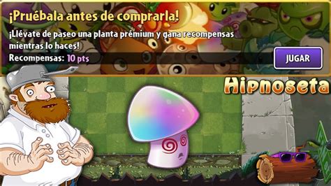 Plants Vs Zombies 2 Misión De Planta Prémium Hipnoseta Hypno