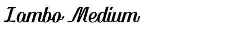 Lambo Medium Fuente Webfont And Desktop Myfonts