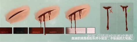 【绘画教程】伤疤怎么画？教你画各种动漫伤疤血液的画法教程！ 知乎