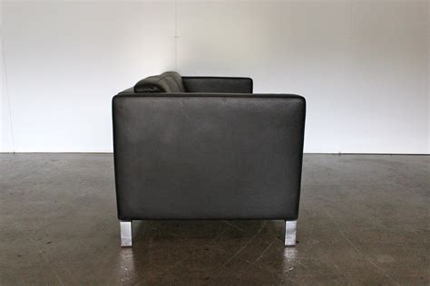 Immaculate Sublime Walter Knoll Foster Seat Sofa In Black