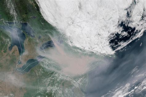 Canada Wildfire Smoke Seen From Space